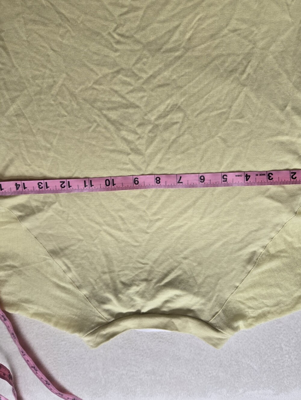 Marcella NYC Harling Short Sleeve Tee Top In Pale Yellow Size Small - Picture 4 of 5